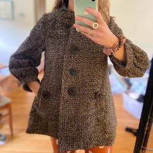 Classic Anthro Parisian style vintage overcoat